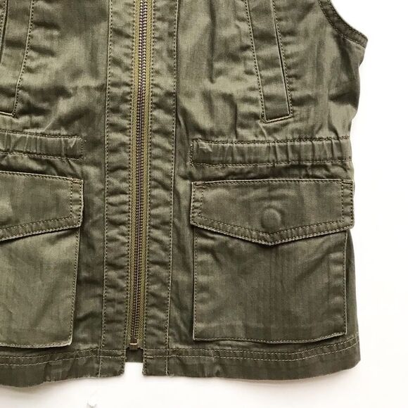 Crewcuts factory dark green light vest EUC 8Y - Picture 3 of 6